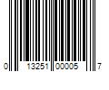 Barcode Image for UPC code 013251000057