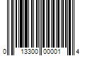 Barcode Image for UPC code 013300000014