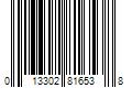 Barcode Image for UPC code 013302816538