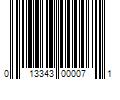 Barcode Image for UPC code 013343000071