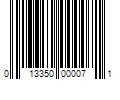 Barcode Image for UPC code 013350000071