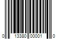 Barcode Image for UPC code 013380000010