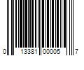 Barcode Image for UPC code 013381000057