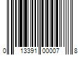 Barcode Image for UPC code 013391000078