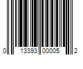 Barcode Image for UPC code 013393000052