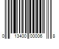 Barcode Image for UPC code 013400000068