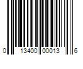 Barcode Image for UPC code 013400000136