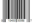 Barcode Image for UPC code 013400000587