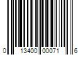 Barcode Image for UPC code 013400000716