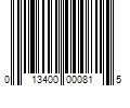 Barcode Image for UPC code 013400000815