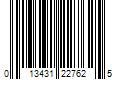 Barcode Image for UPC code 013431227625