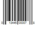 Barcode Image for UPC code 013445000078