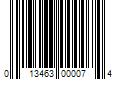 Barcode Image for UPC code 013463000074