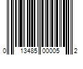 Barcode Image for UPC code 013485000052