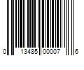 Barcode Image for UPC code 013485000076