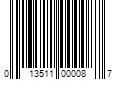 Barcode Image for UPC code 013511000087