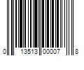 Barcode Image for UPC code 013513000078