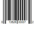 Barcode Image for UPC code 013526000072