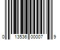 Barcode Image for UPC code 013536000079