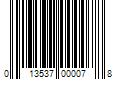 Barcode Image for UPC code 013537000078