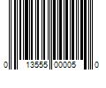 Barcode Image for UPC code 013555000050