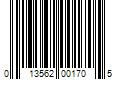 Barcode Image for UPC code 013562001705