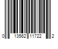 Barcode Image for UPC code 013562117222