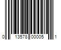 Barcode Image for UPC code 013578000051