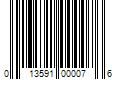 Barcode Image for UPC code 013591000076