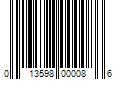 Barcode Image for UPC code 013598000086