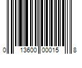 Barcode Image for UPC code 013600000158