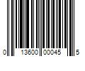 Barcode Image for UPC code 013600000455