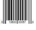 Barcode Image for UPC code 013600000578