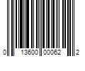 Barcode Image for UPC code 013600000622