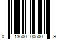 Barcode Image for UPC code 013600005009