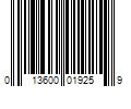 Barcode Image for UPC code 013600019259