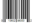 Barcode Image for UPC code 013602860002