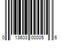 Barcode Image for UPC code 013603000056