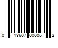 Barcode Image for UPC code 013607000052