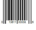 Barcode Image for UPC code 013611000086