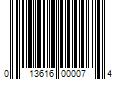 Barcode Image for UPC code 013616000074