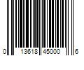 Barcode Image for UPC code 013618450006