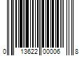 Barcode Image for UPC code 013622000068