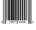 Barcode Image for UPC code 013637000060