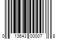 Barcode Image for UPC code 013643000078