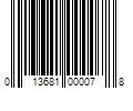 Barcode Image for UPC code 013681000078