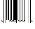 Barcode Image for UPC code 013698000078