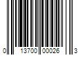 Barcode Image for UPC code 013700000263