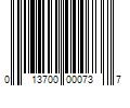 Barcode Image for UPC code 013700000737