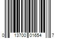 Barcode Image for UPC code 013700016547